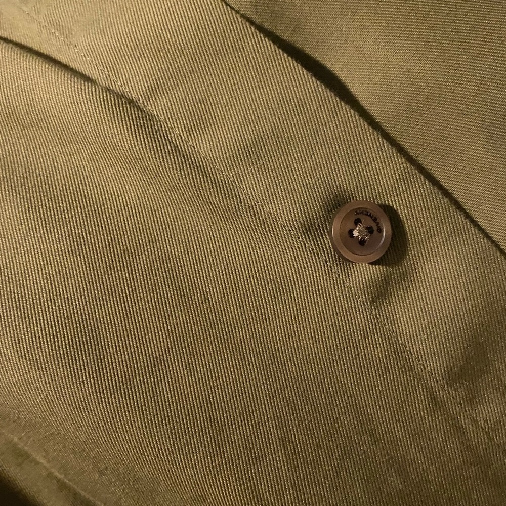 Givenchy Men’s Olive Green Dress Shirt with Metal Details - Picture 7 of 7